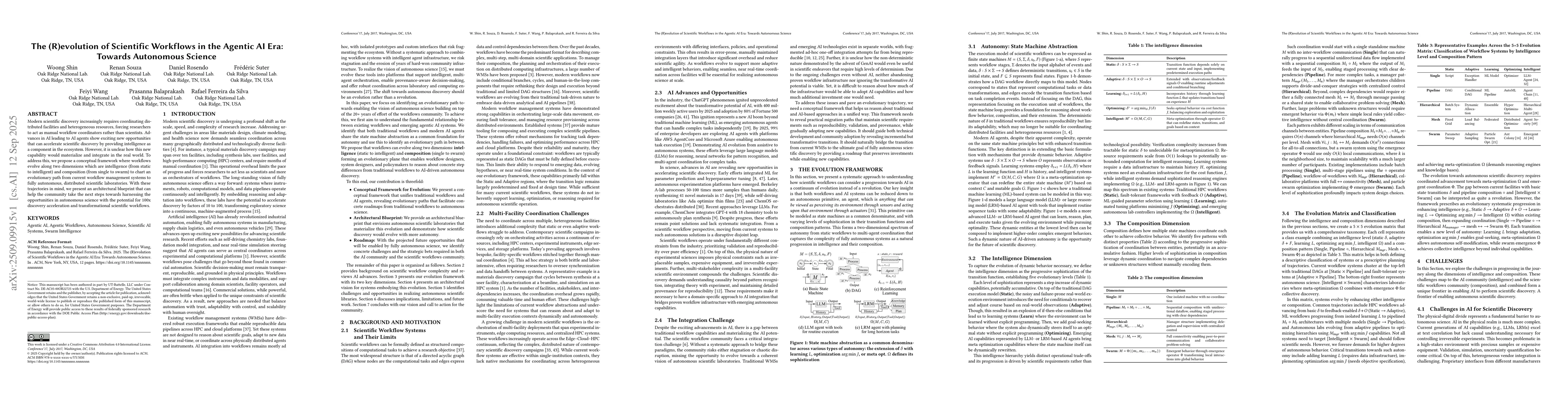 Thumbnail for The (R)evolution of Scientific Workflows in the Agentic AI Era: Towards
  Autonomous Science
