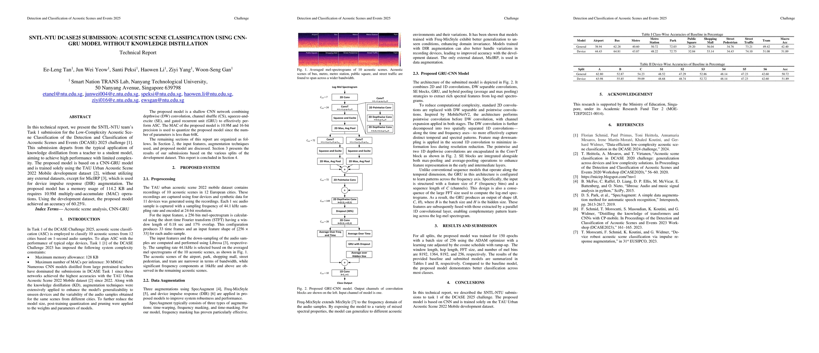 Thumbnail for Acoustic Scene Classification Using CNN-GRU Model Without Knowledge
  Distillation