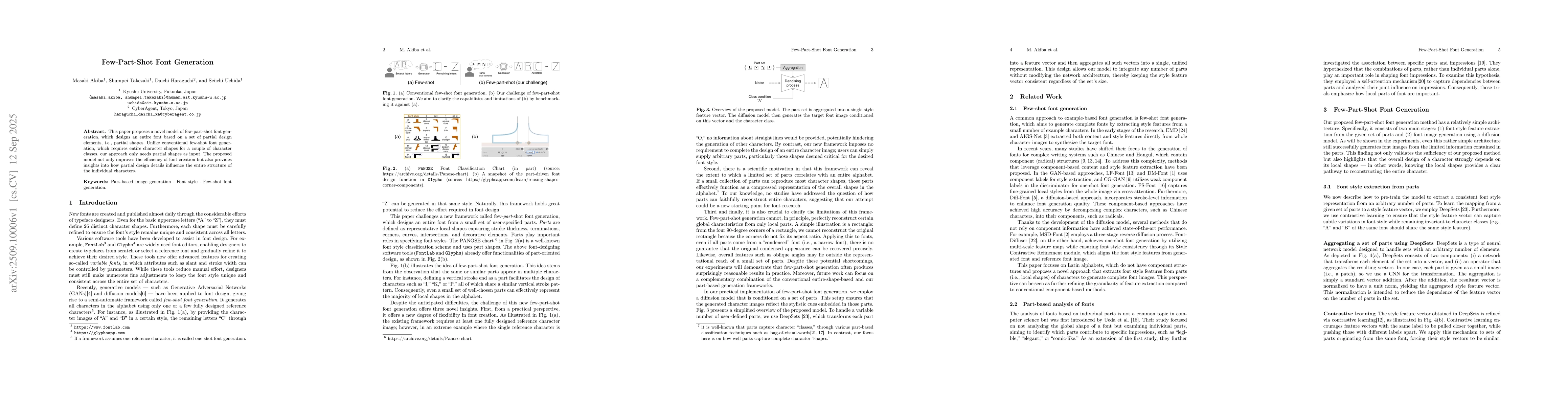 Thumbnail for Few-Part-Shot Font Generation