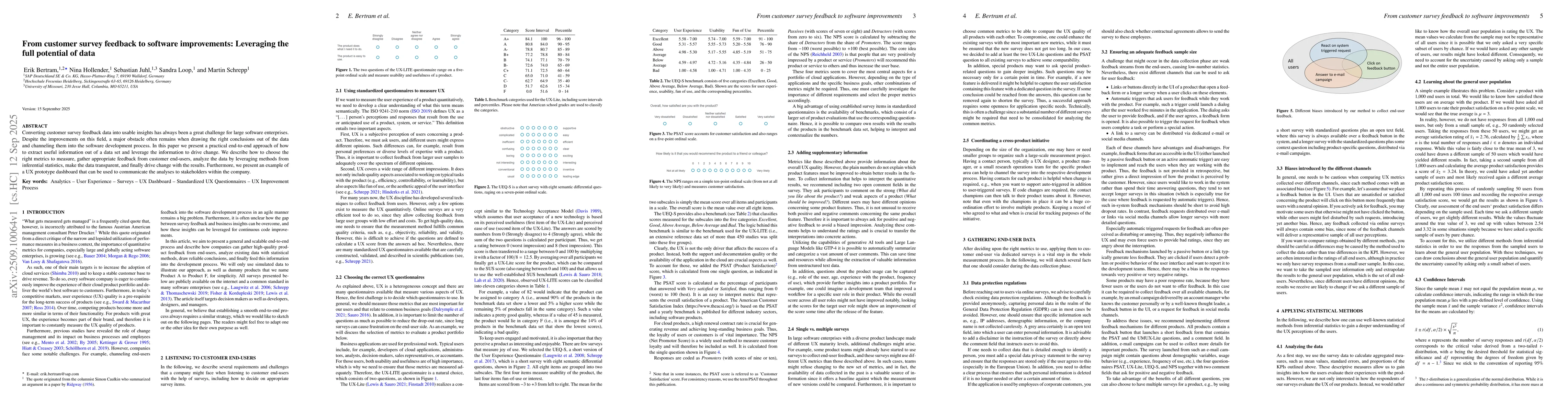 Thumbnail for From customer survey feedback to software improvements: Leveraging the
  full potential of data