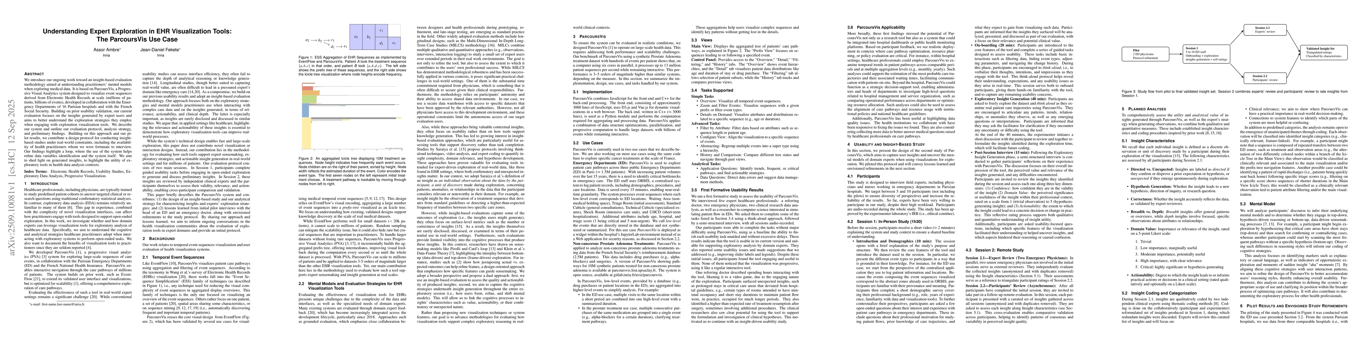 Thumbnail for Understanding Expert Exploration in EHR Visualization Tools: The
  ParcoursVis Use Case