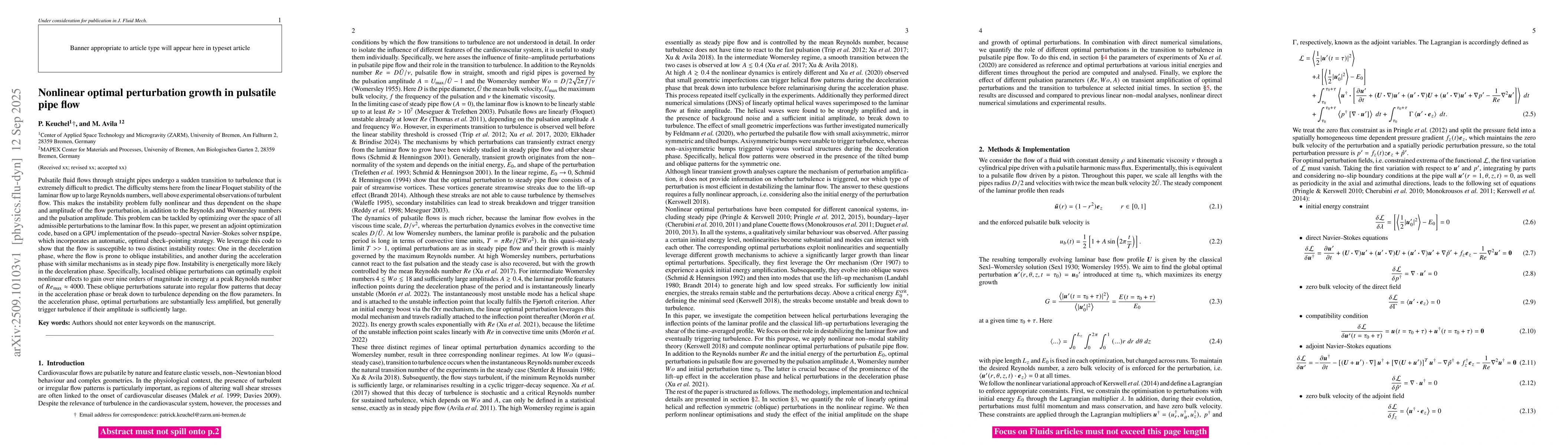 Thumbnail for Nonlinear optimal perturbation growth in pulsatile pipe flow