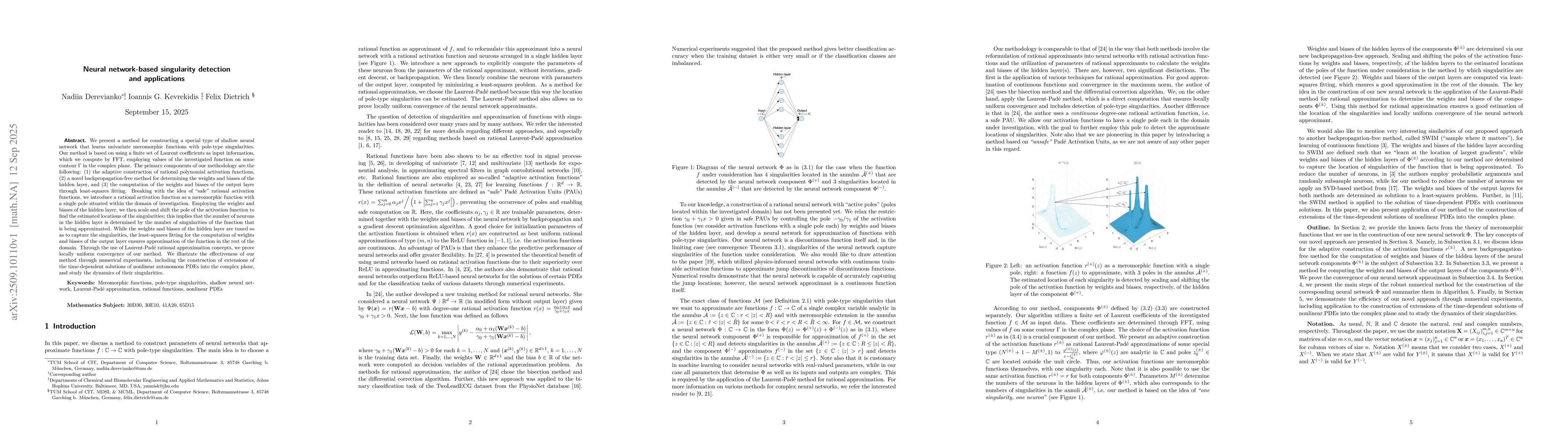 Thumbnail for Neural network-based singularity detection and applications