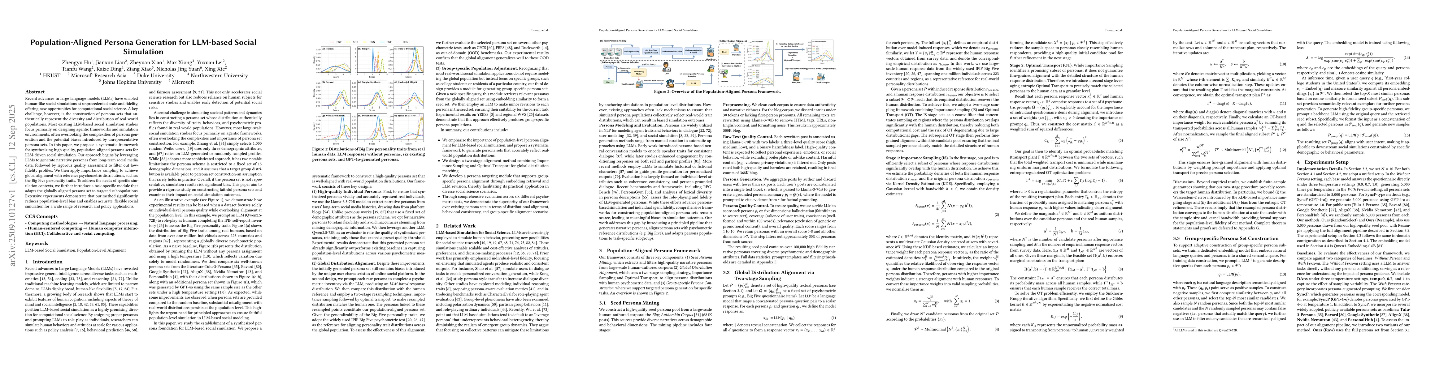 Thumbnail for Population-Aligned Persona Generation for LLM-based Social Simulation