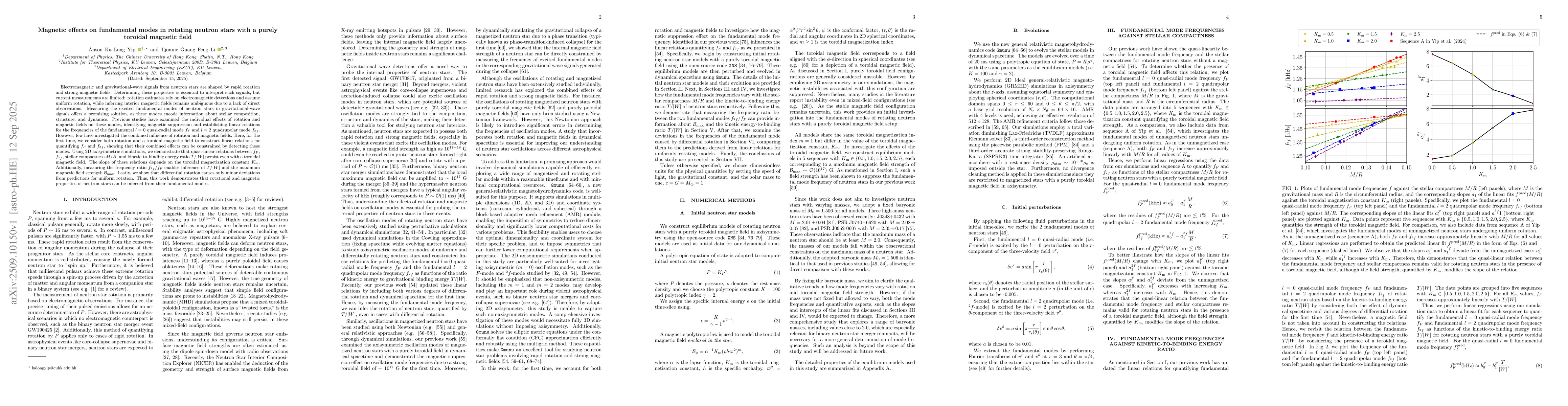 Thumbnail for Magnetic effects on fundamental modes in rotating neutron stars with a
  purely toroidal magnetic field