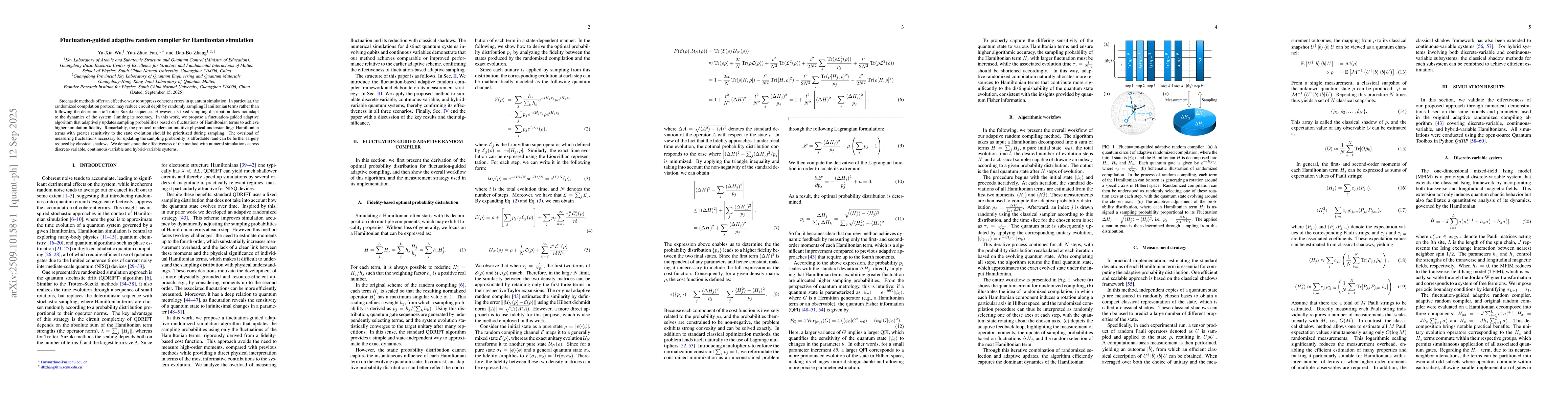 Thumbnail for Fluctuation-guided adaptive random compiler for Hamiltonian simulation