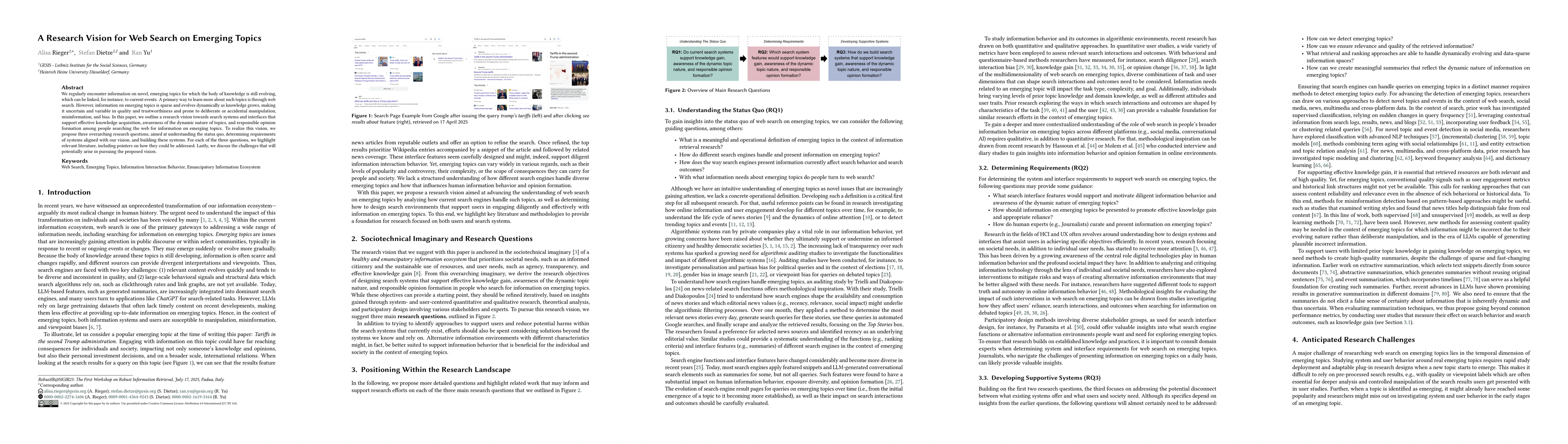 Thumbnail for A Research Vision for Web Search on Emerging Topics