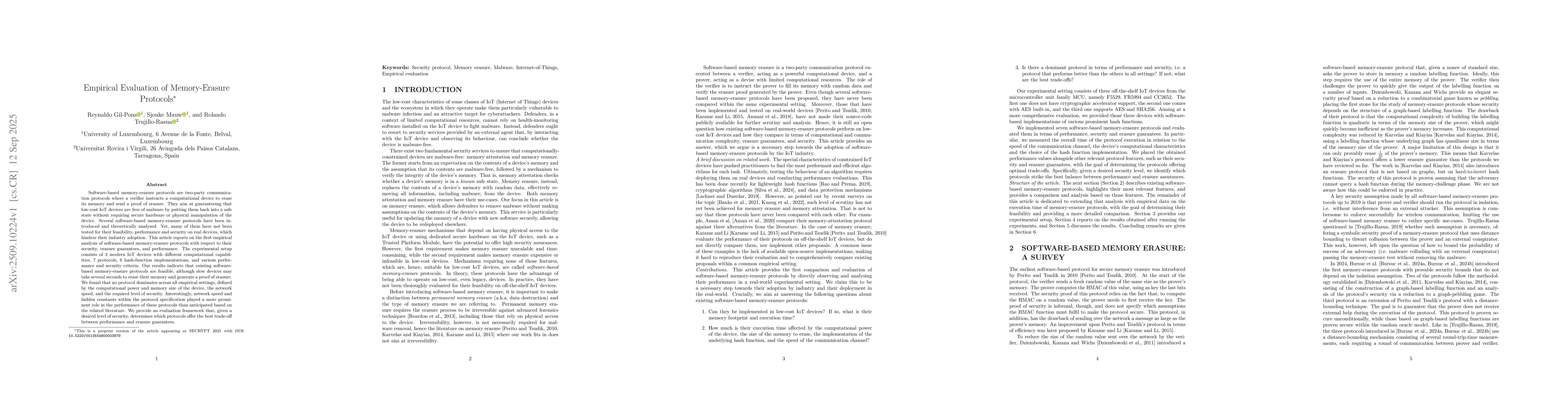 Thumbnail for Empirical Evaluation of Memory-Erasure Protocols