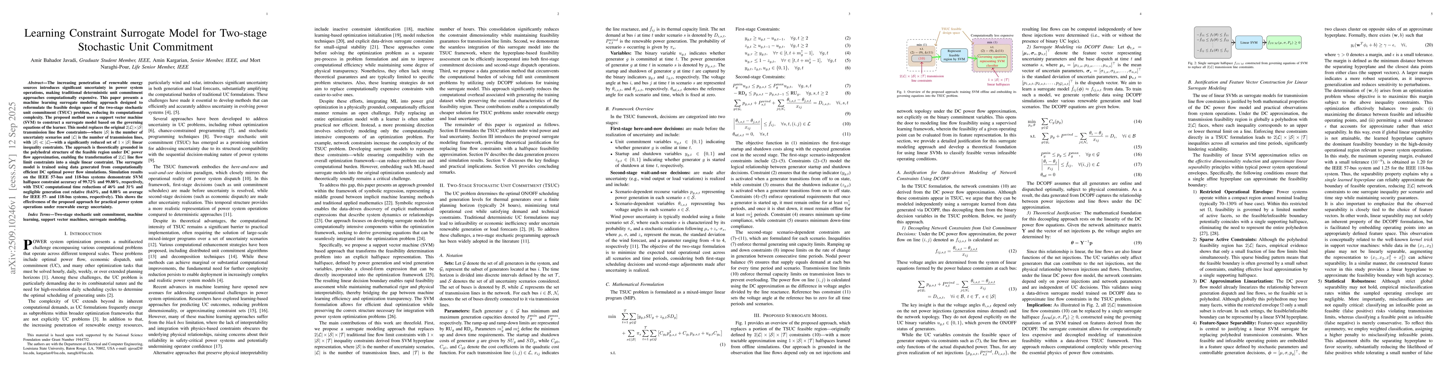 Thumbnail for Learning Constraint Surrogate Model for Two-stage Stochastic Unit
  Commitment