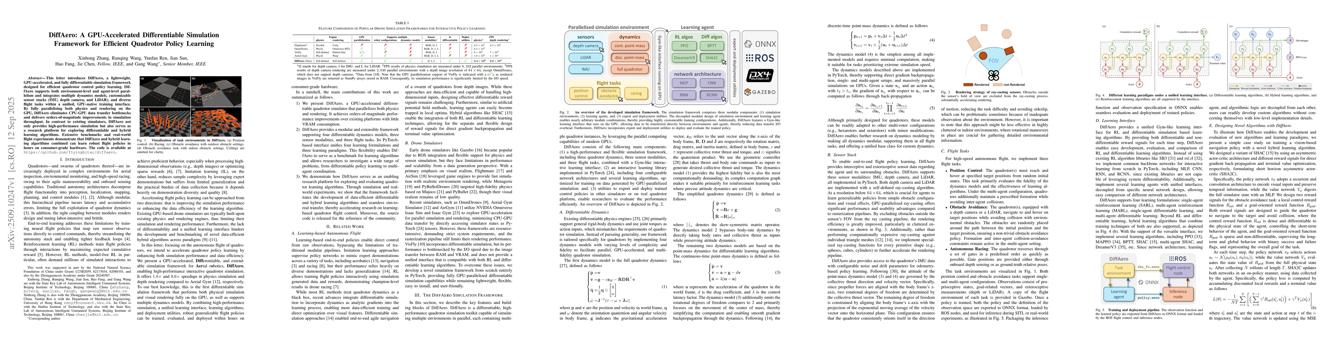Thumbnail for DiffAero: A GPU-Accelerated Differentiable Simulation Framework for
  Efficient Quadrotor Policy Learning