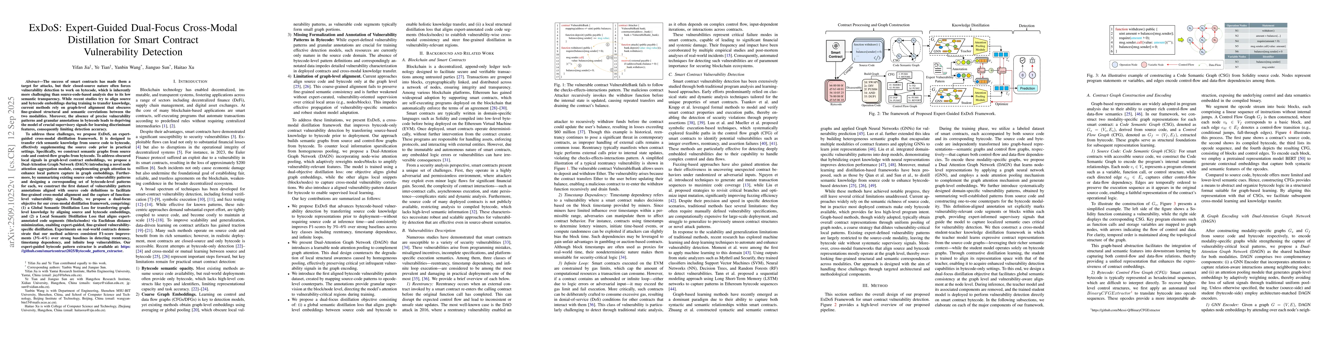 Thumbnail for ExDoS: Expert-Guided Dual-Focus Cross-Modal Distillation for Smart
  Contract Vulnerability Detection
