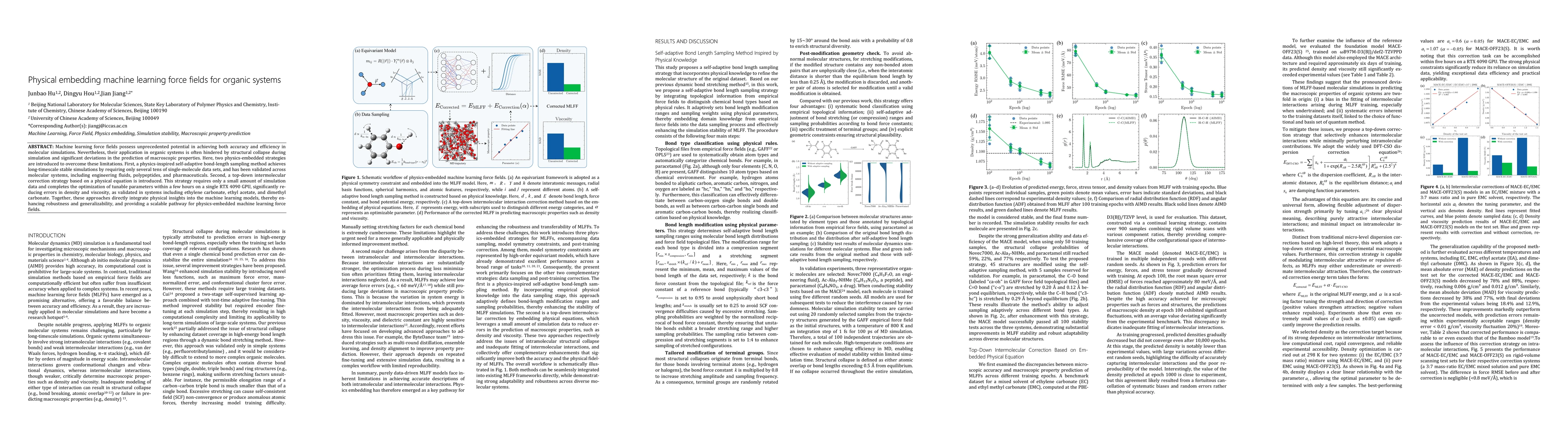 Thumbnail for Physical embedding machine learning force fields for organic systems