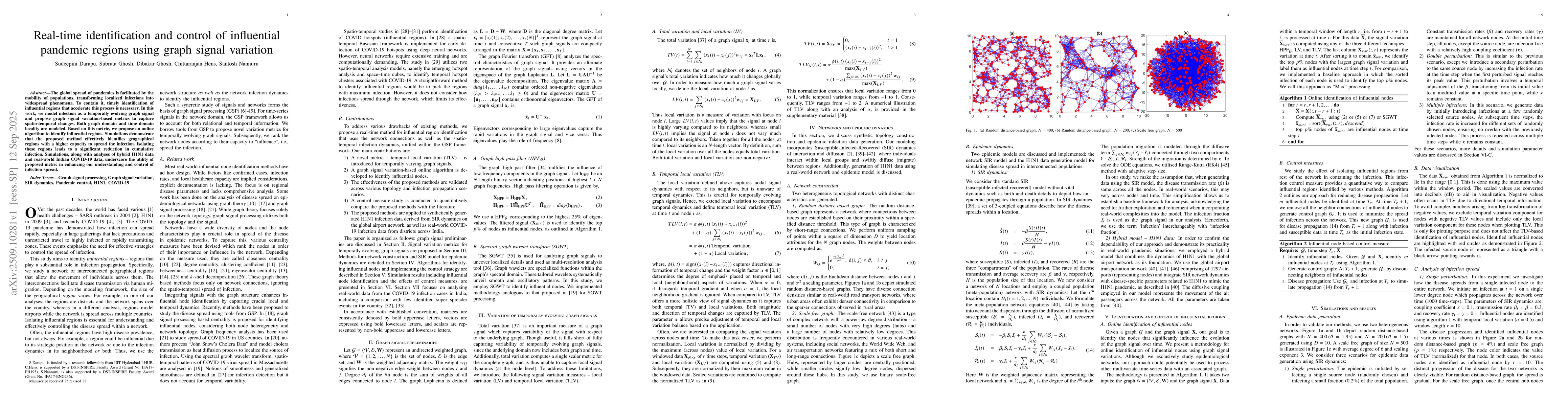 Thumbnail for Real-time identification and control of influential pandemic regions
  using graph signal variation