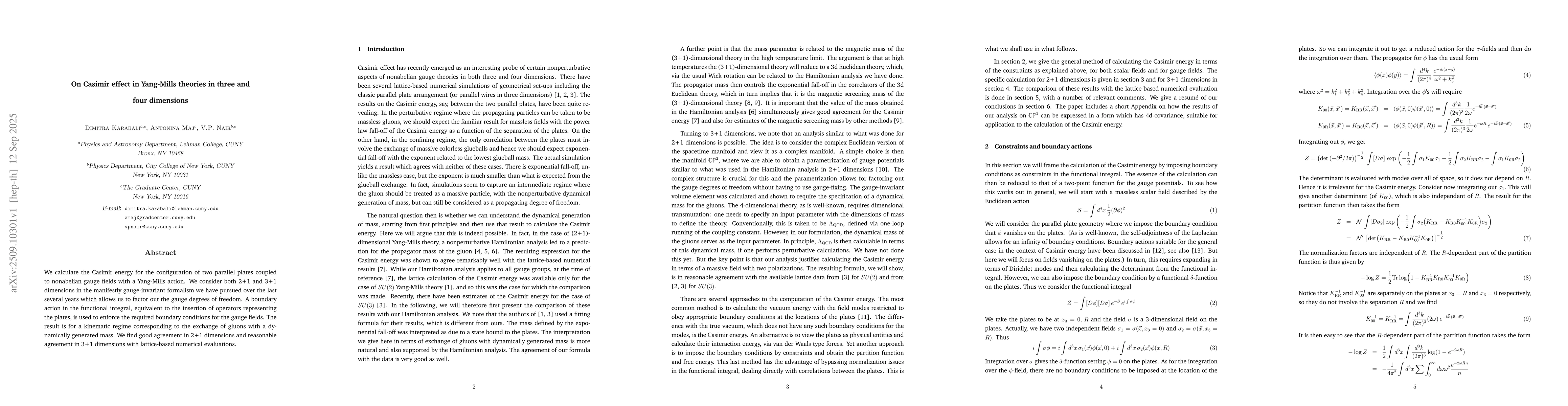 Thumbnail for On Casimir effect in Yang-Mills theories in three and four dimensions