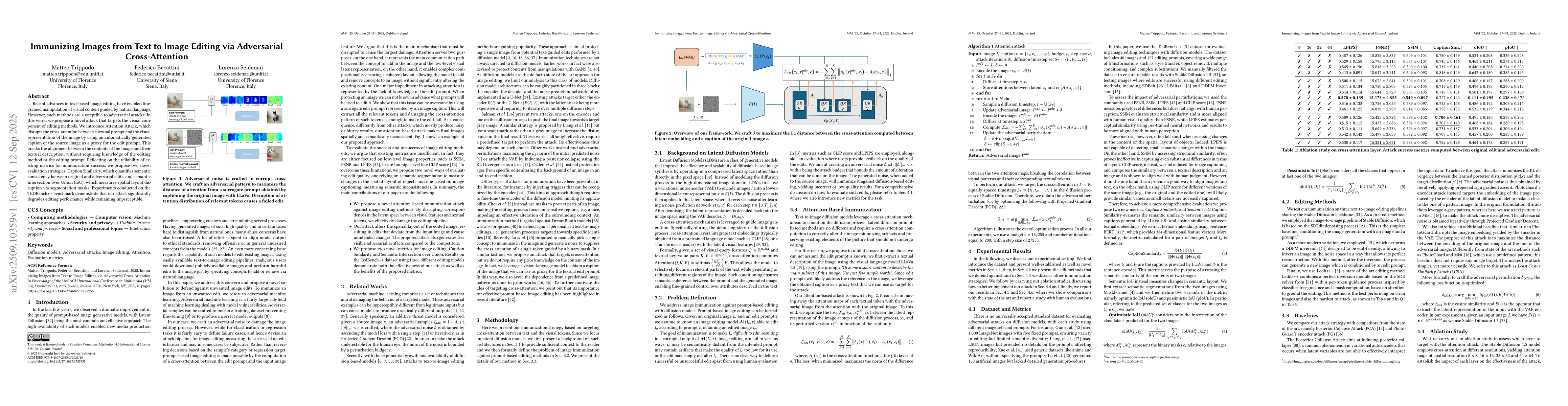 Thumbnail for Immunizing Images from Text to Image Editing via Adversarial
  Cross-Attention