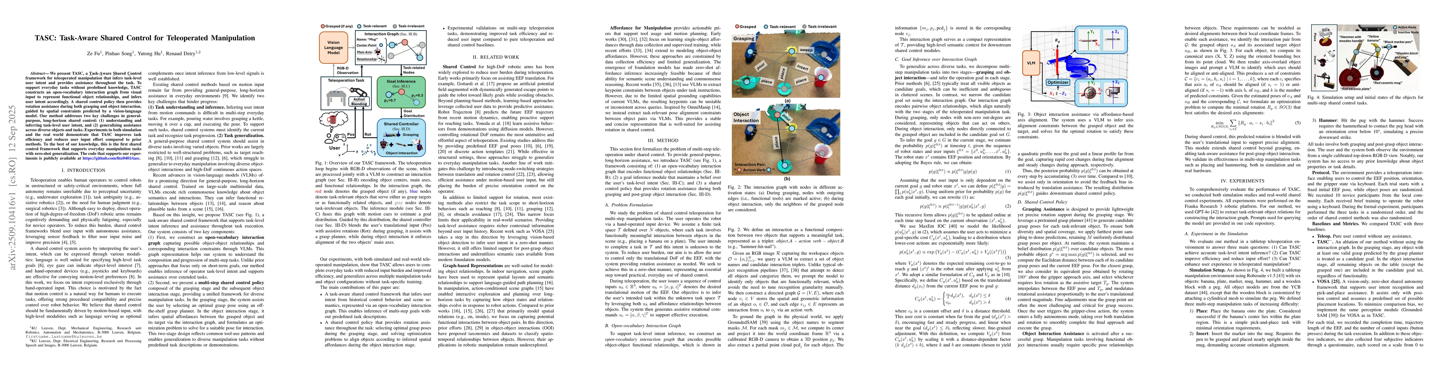 Thumbnail for TASC: Task-Aware Shared Control for Teleoperated Manipulation