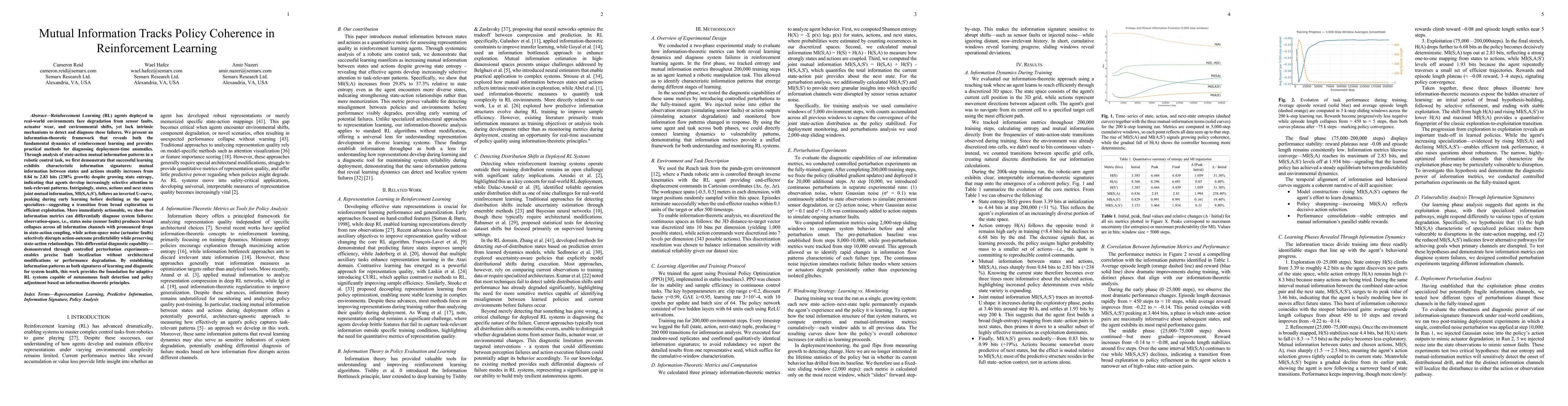 Thumbnail for Mutual Information Tracks Policy Coherence in Reinforcement Learning