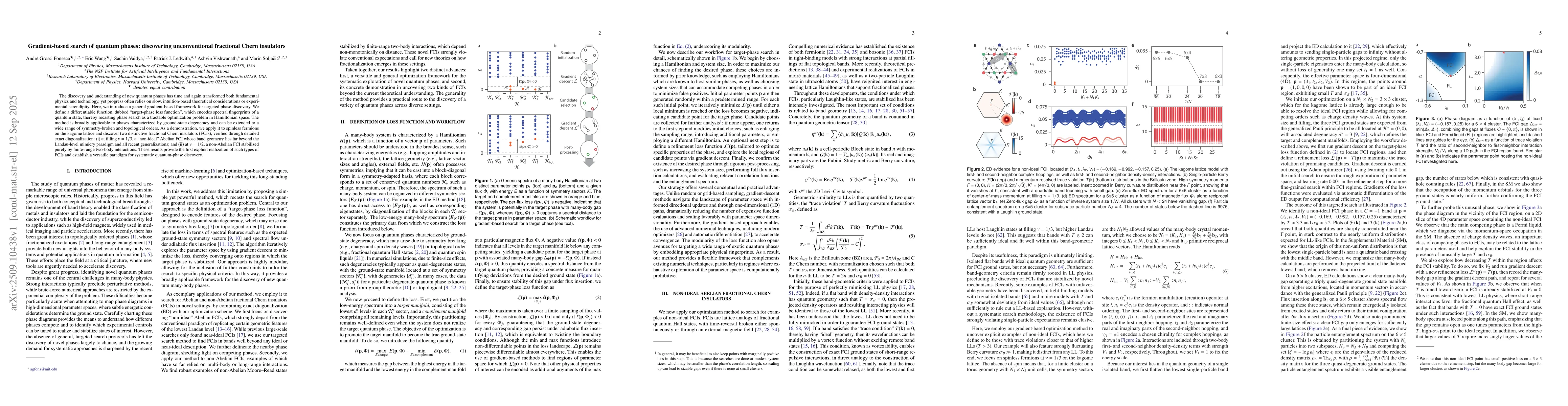 Thumbnail for Gradient-based search of quantum phases: discovering unconventional
  fractional Chern insulators