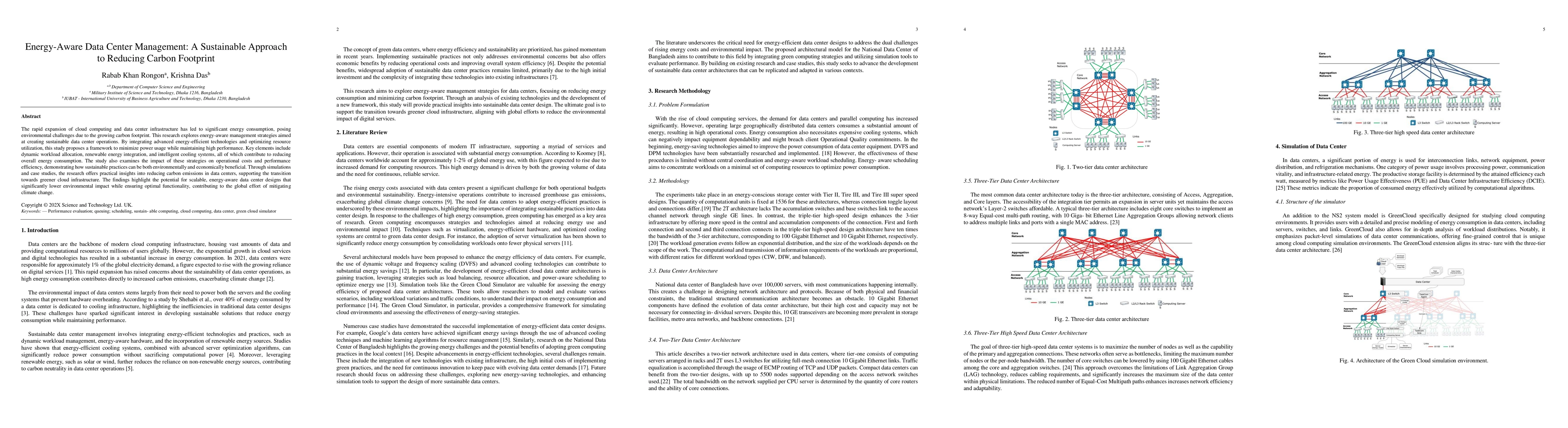 Thumbnail for Energy-Aware Data Center Management: A Sustainable Approach to Reducing
  Carbon Footprint
