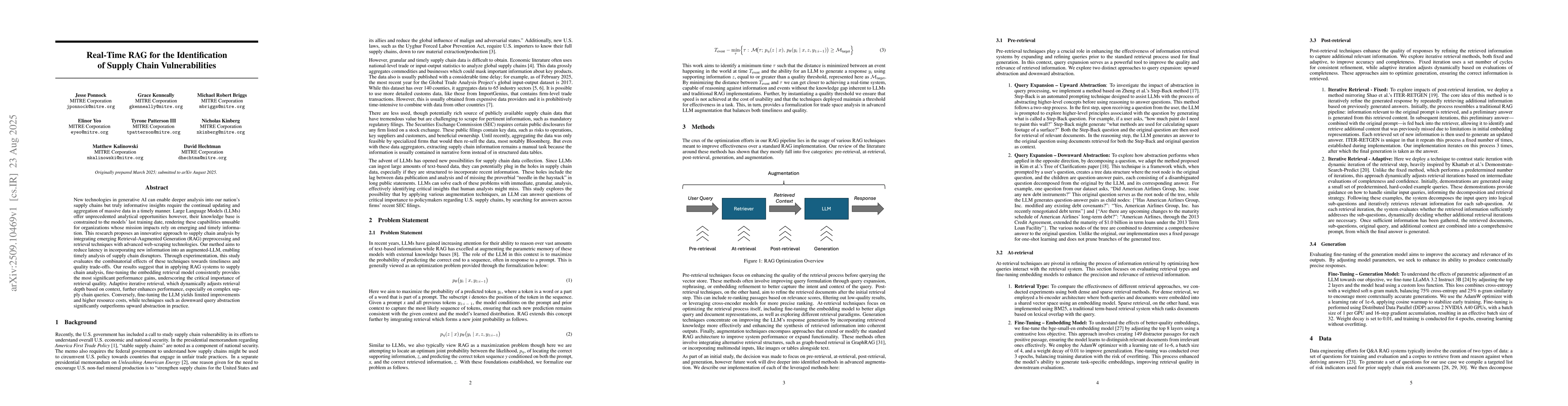 Thumbnail for Real-Time RAG for the Identification of Supply Chain Vulnerabilities