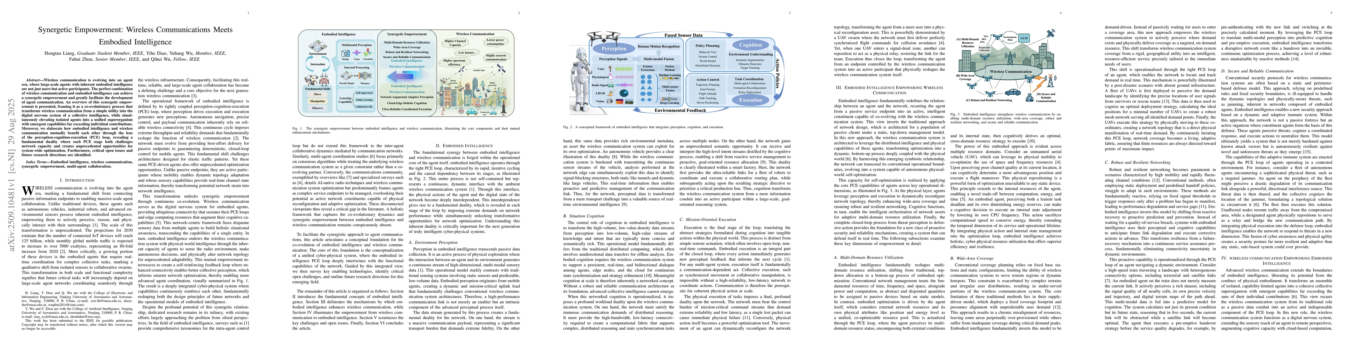 Thumbnail for Synergetic Empowerment: Wireless Communications Meets Embodied
  Intelligence
