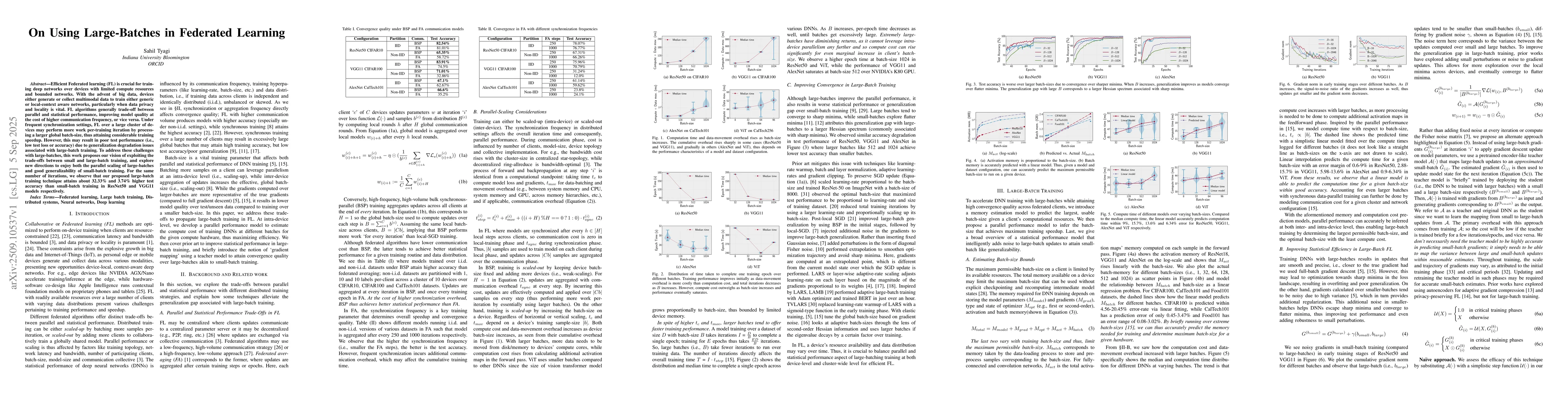 Thumbnail for On Using Large-Batches in Federated Learning