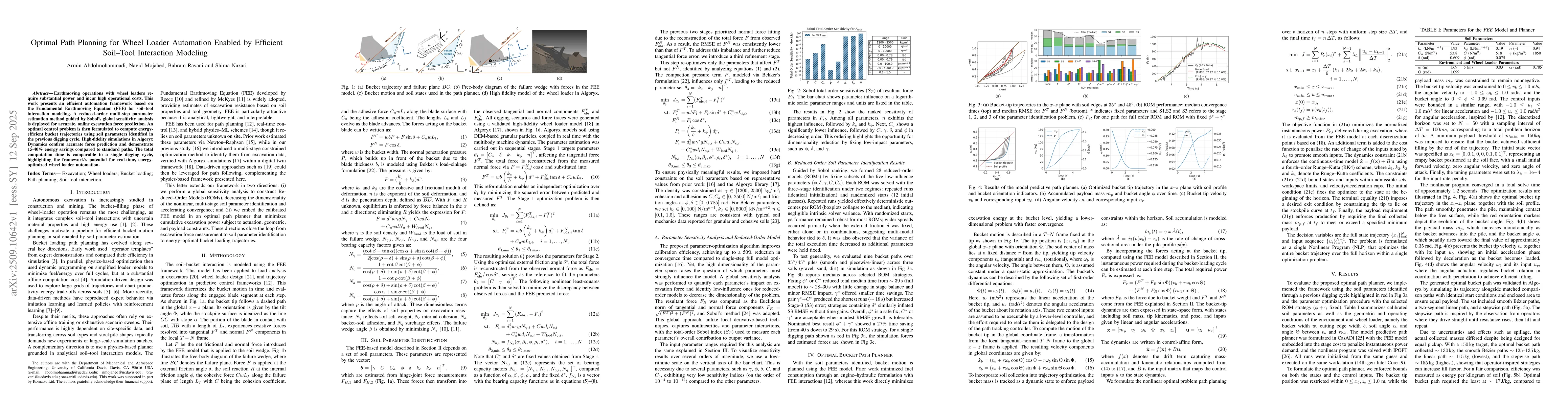 Thumbnail for Optimal Path Planning for Wheel Loader Automation Enabled by Efficient
  Soil-Tool Interaction Modeling