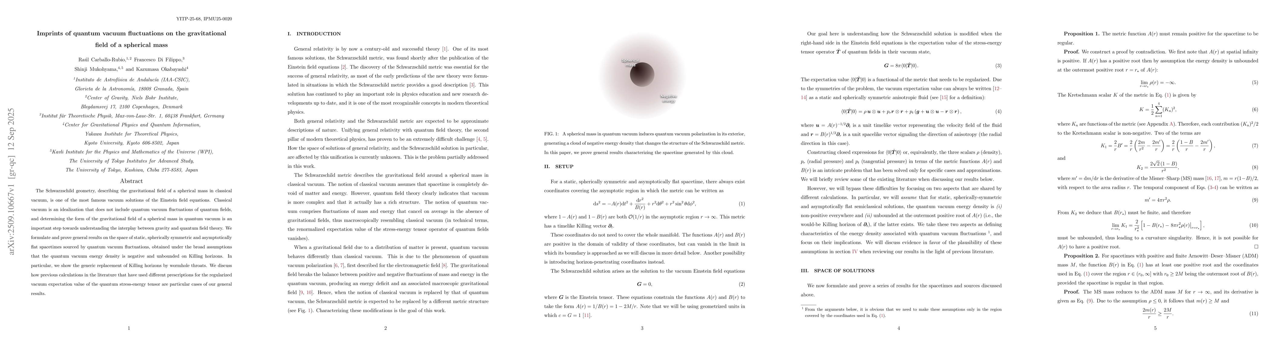 Thumbnail for Imprints of quantum vacuum fluctuations on the gravitational field of a
  spherical mass