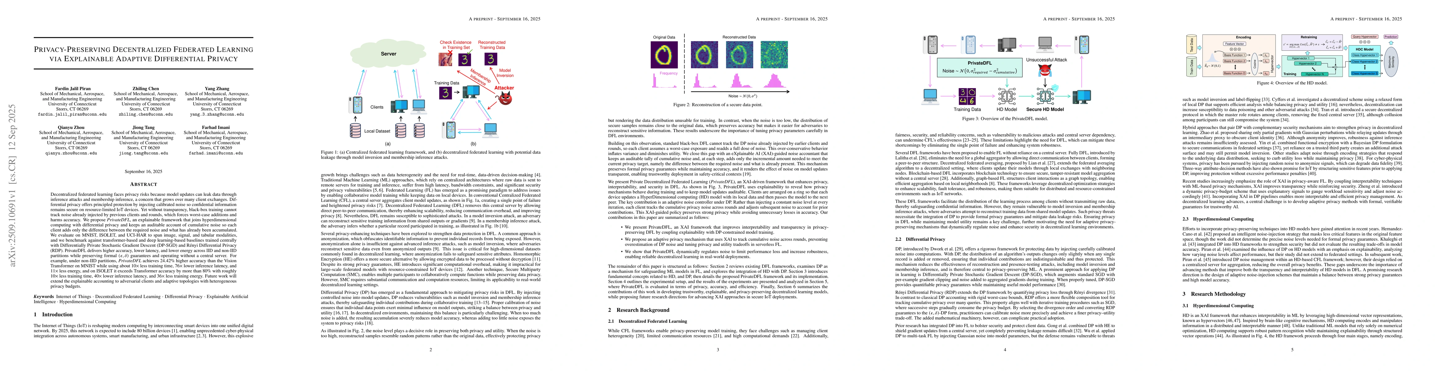 Thumbnail for Privacy-Preserving Decentralized Federated Learning via Explainable
  Adaptive Differential Privacy