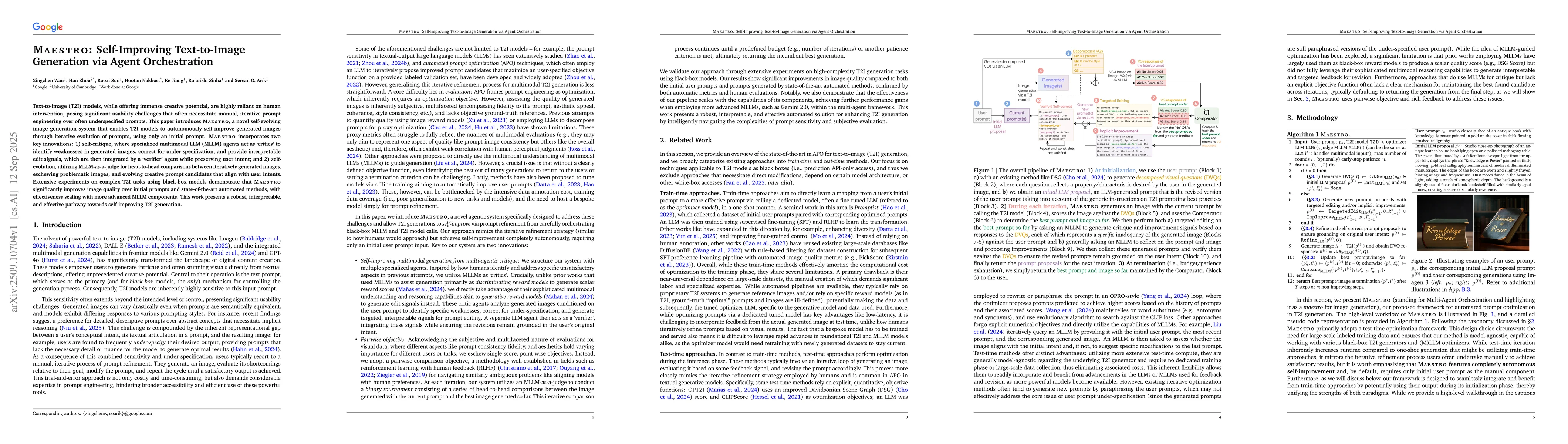 Thumbnail for Maestro: Self-Improving Text-to-Image Generation via Agent Orchestration