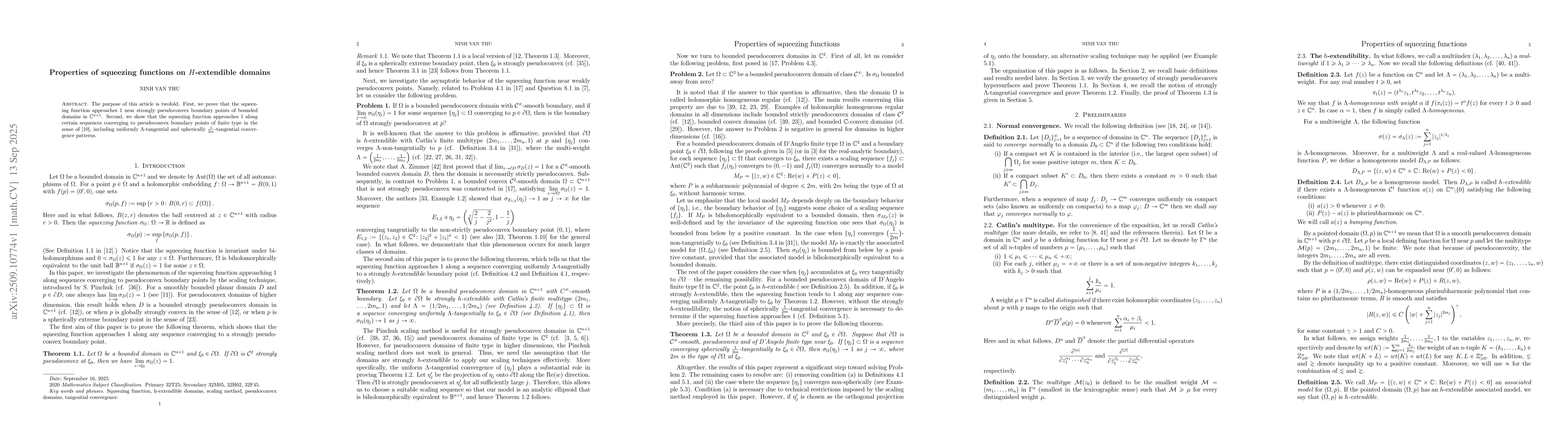 Thumbnail for Properties of squeezing functions on $h$-extendible domains