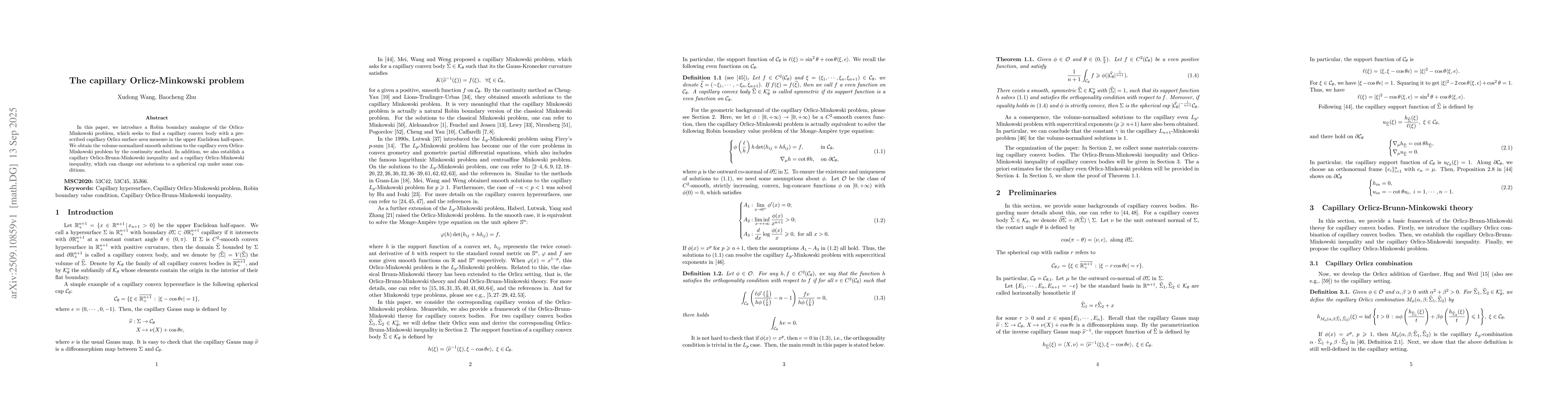 Thumbnail for The capillary Orlicz-Minkowski problem