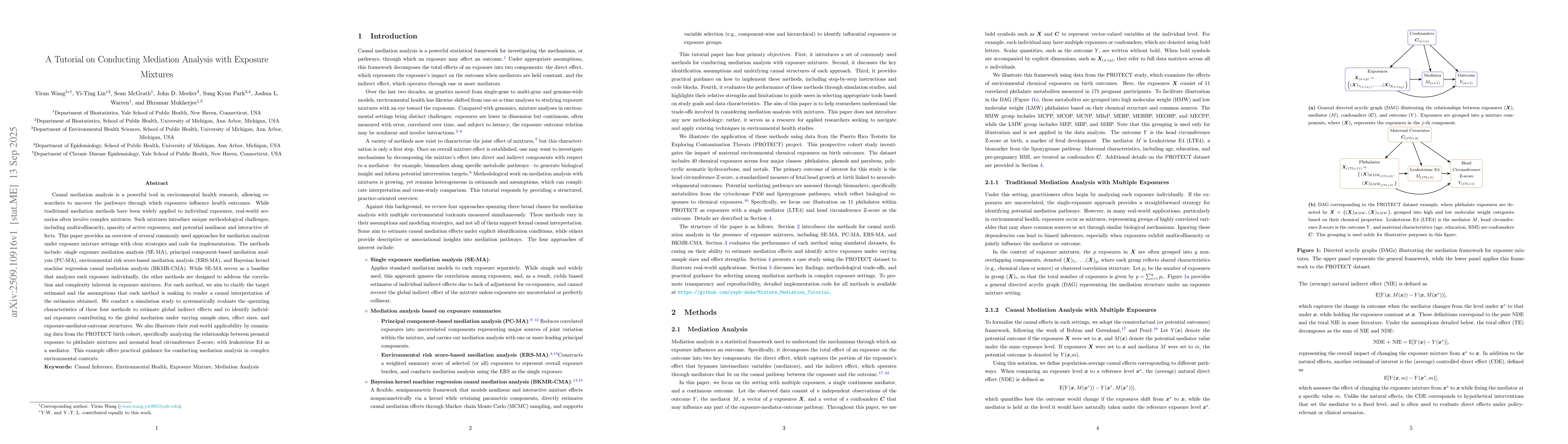 Thumbnail for A Tutorial on Conducting Mediation Analysis with Exposure Mixtures
