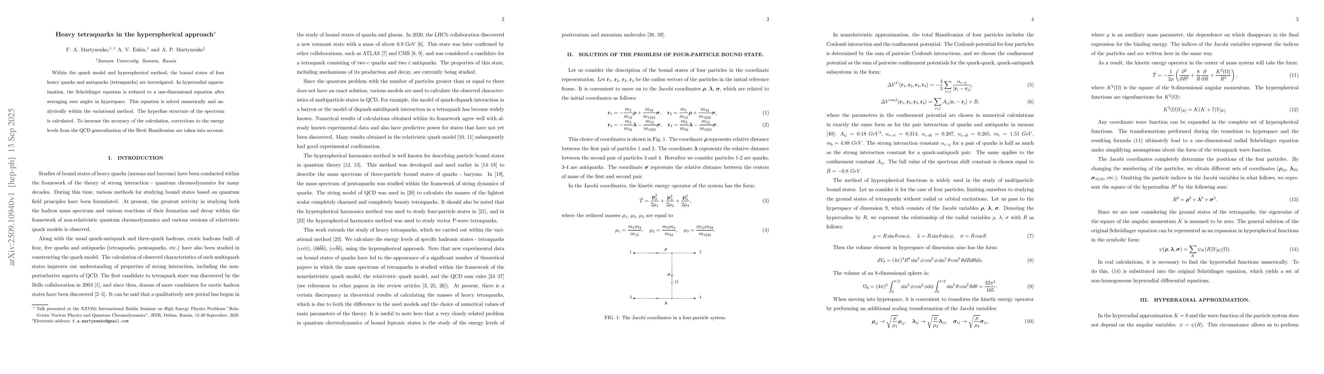 Thumbnail for Heavy tetraquarks in the hyperspherical approach