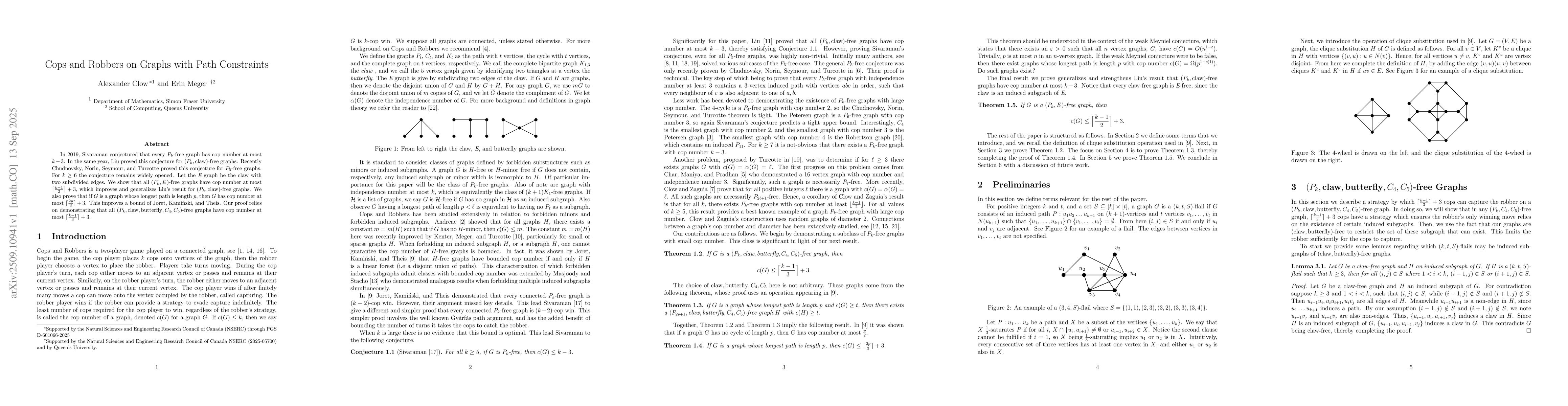 Thumbnail for Cops and Robbers on Graphs with Path Constraints