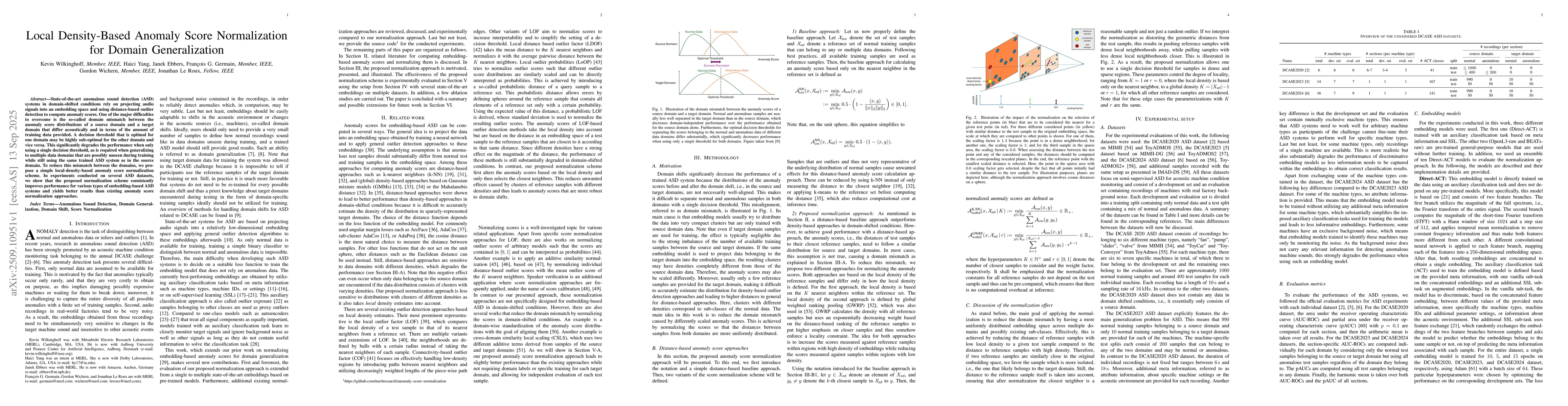 Thumbnail for Local Density-Based Anomaly Score Normalization for Domain
  Generalization