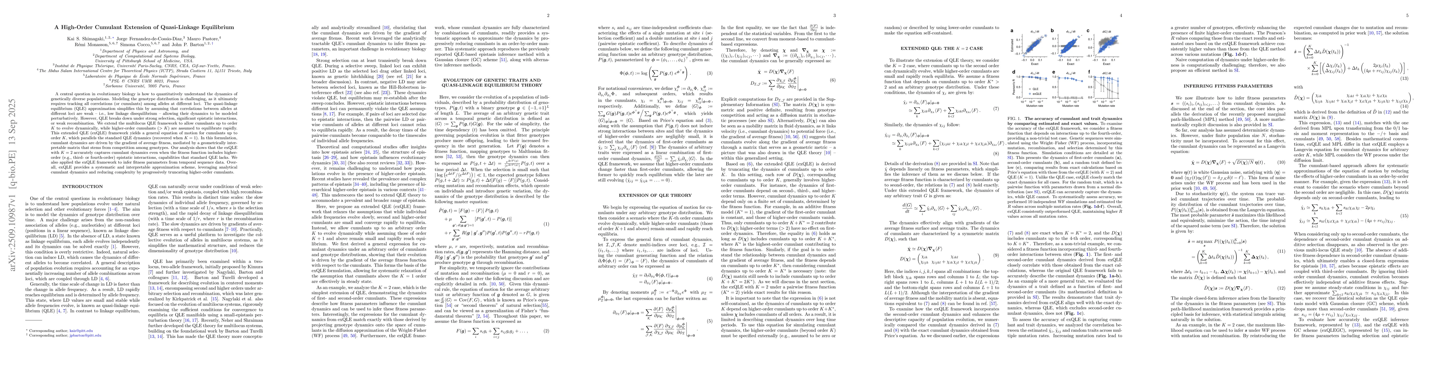 Thumbnail for A High-Order Cumulant Extension of Quasi-Linkage Equilibrium