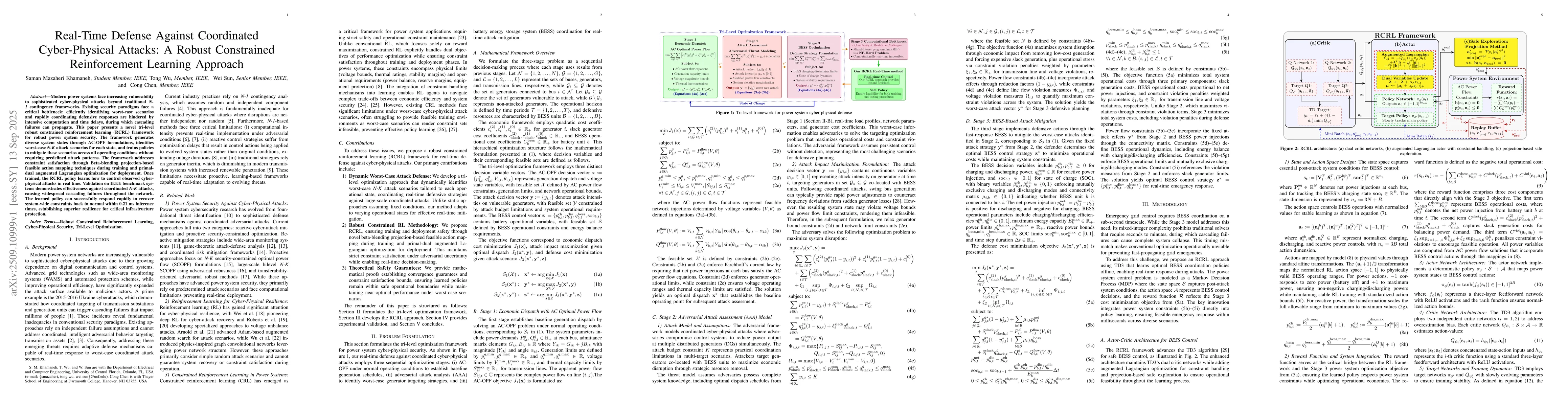 Thumbnail for Real-Time Defense Against Coordinated Cyber-Physical Attacks: A Robust
  Constrained Reinforcement Learning Approach
