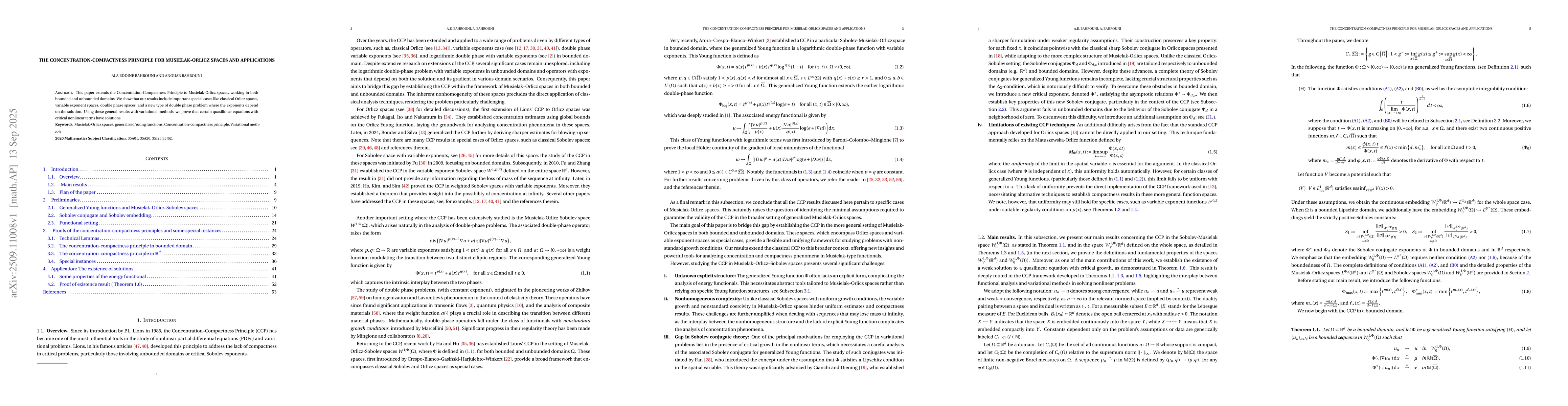 Thumbnail for The concentration-compactness principle for Musielak-Orlicz spaces and
  applications