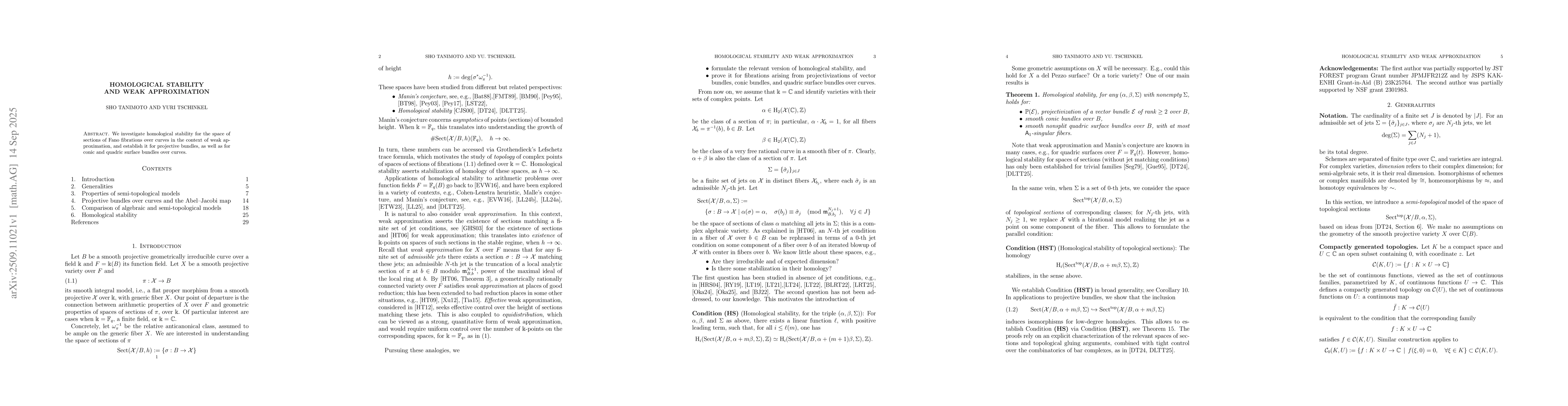 Thumbnail for Homological stability and weak approximation
