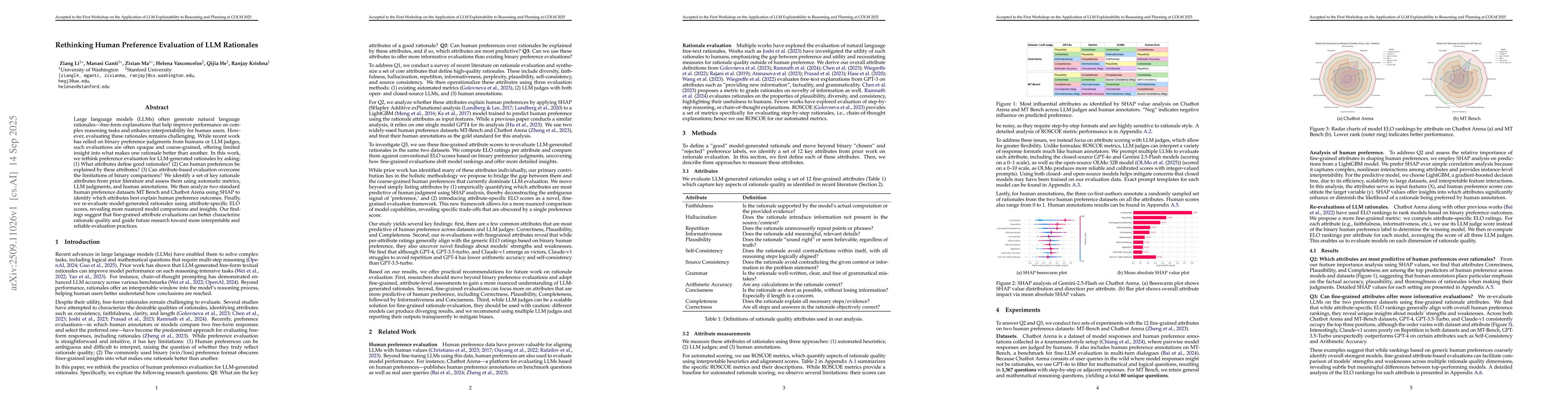 Thumbnail for Rethinking Human Preference Evaluation of LLM Rationales
