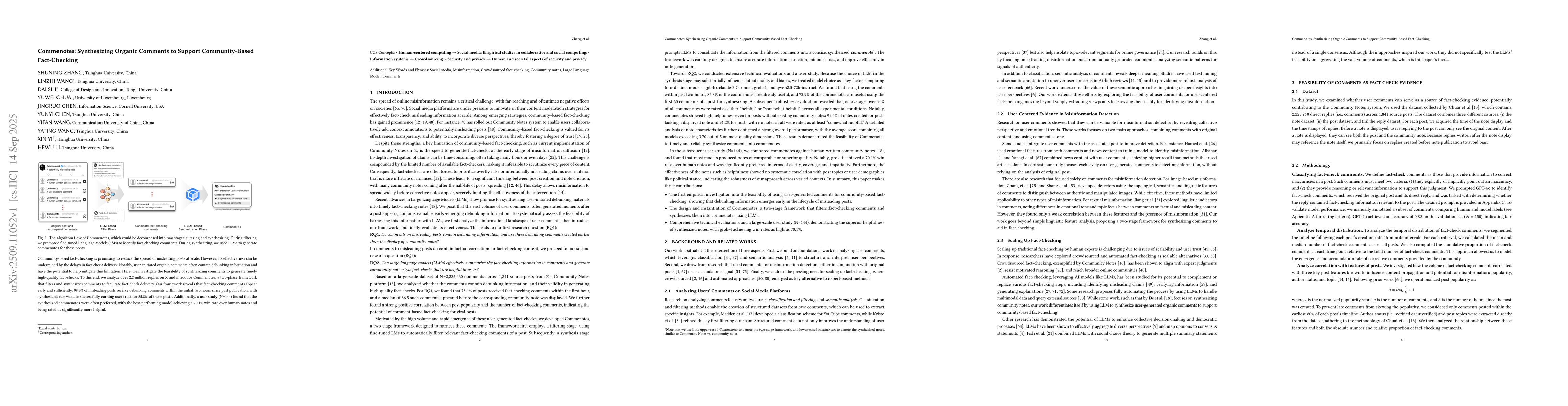 Thumbnail for Commenotes: Synthesizing Organic Comments to Support Community-Based
  Fact-Checking
