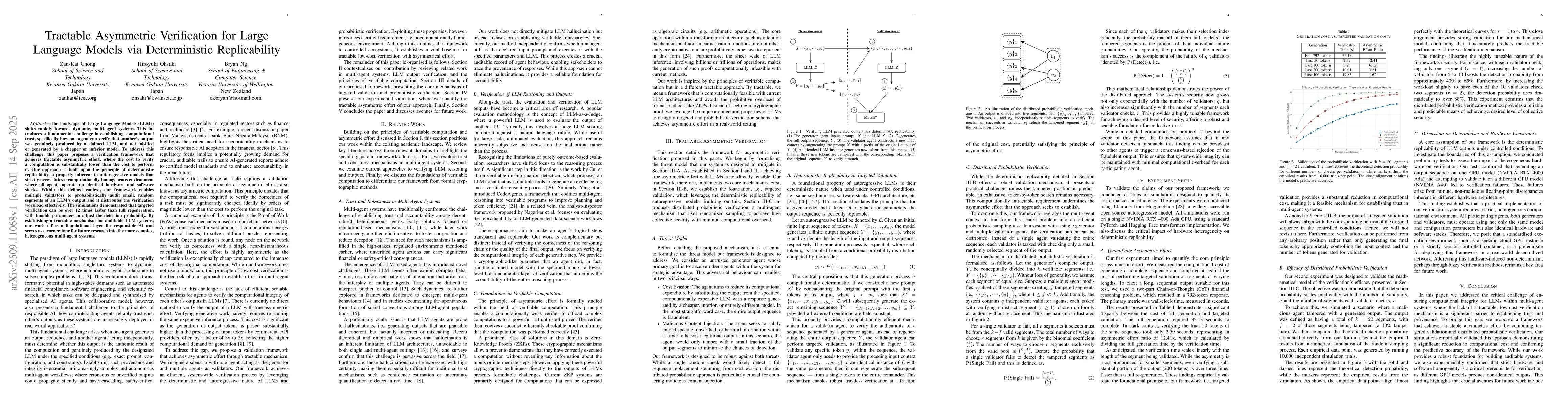 Thumbnail for Tractable Asymmetric Verification for Large Language Models via
  Deterministic Replicability