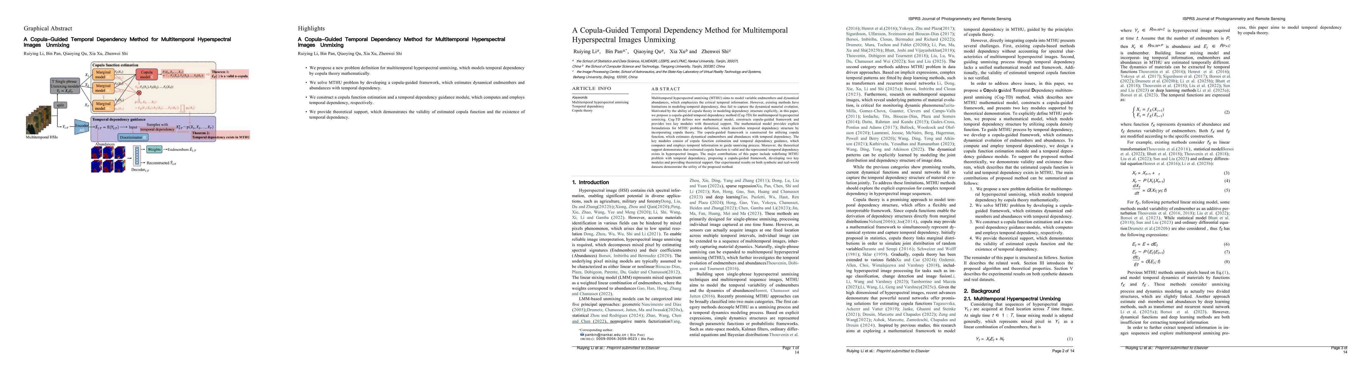 Thumbnail for A Copula-Guided Temporal Dependency Method for Multitemporal
  Hyperspectral Images Unmixing