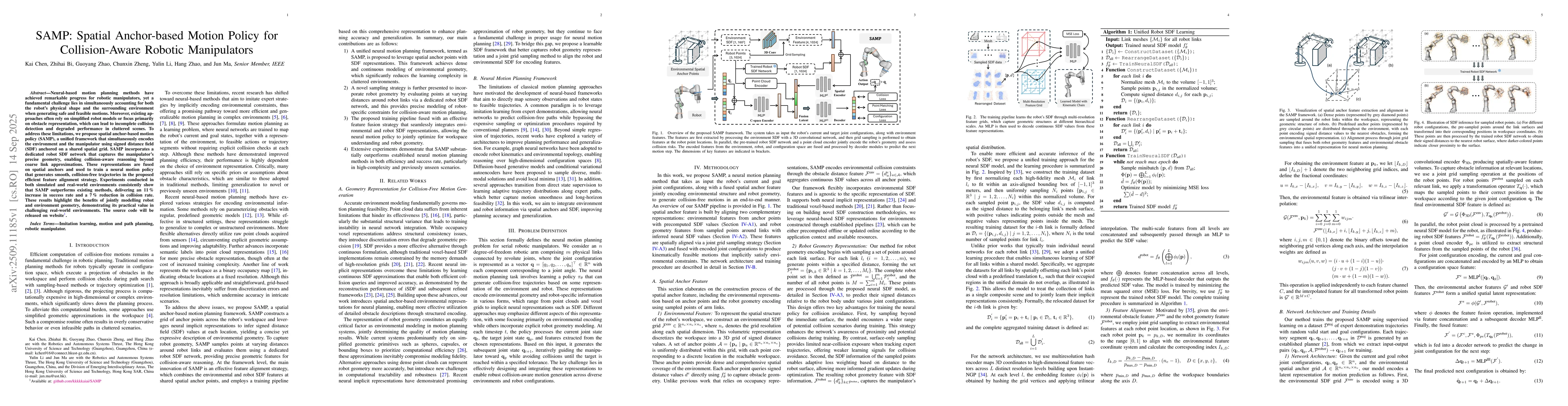 Thumbnail for SAMP: Spatial Anchor-based Motion Policy for Collision-Aware Robotic
  Manipulators
