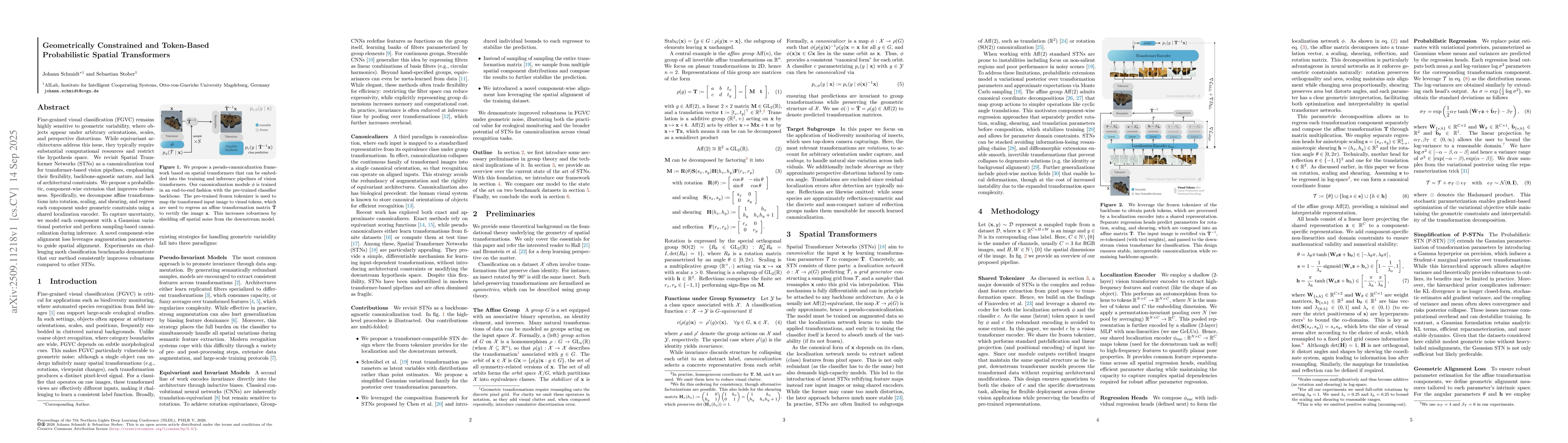 Thumbnail for Geometrically Constrained and Token-Based Probabilistic Spatial
  Transformers