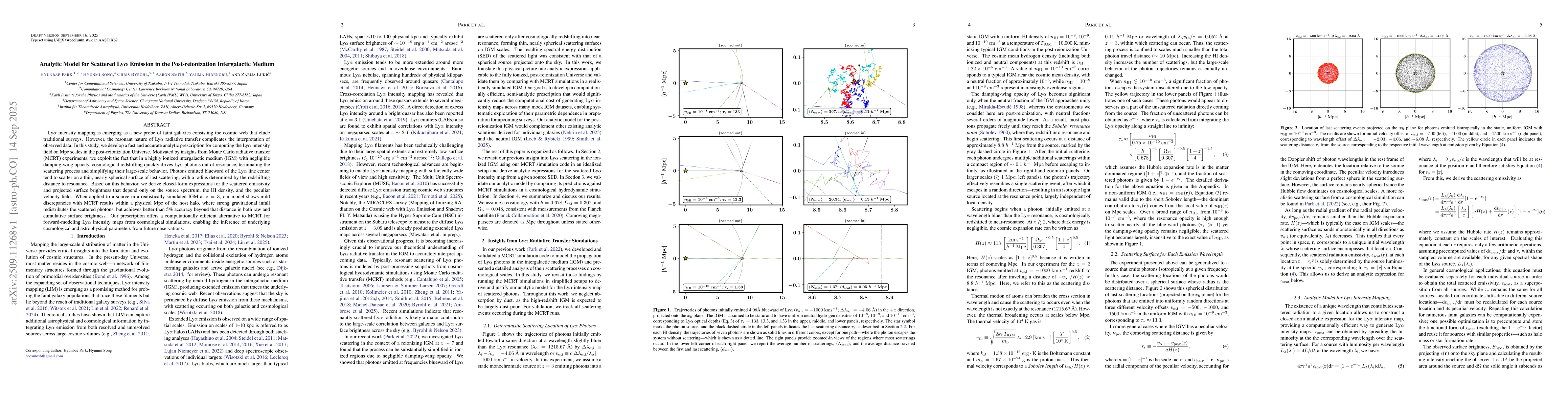 Thumbnail for Analytic Model for Scattered Ly$\boldsymbolα$ Emission in the
  Post-reionization Intergalactic Medium