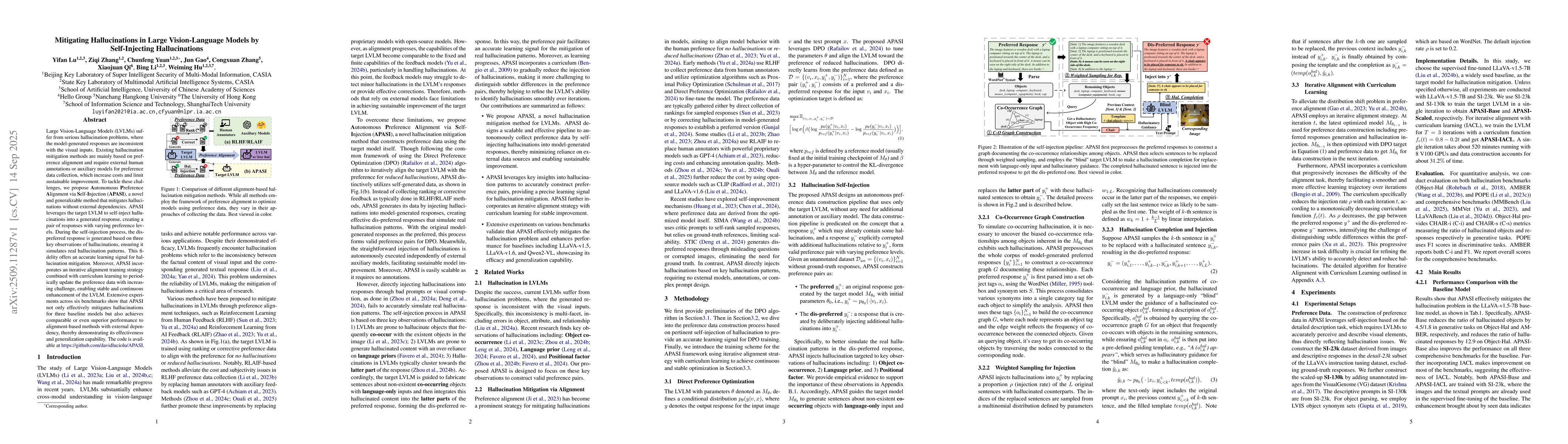 Thumbnail for Mitigating Hallucinations in Large Vision-Language Models by
  Self-Injecting Hallucinations