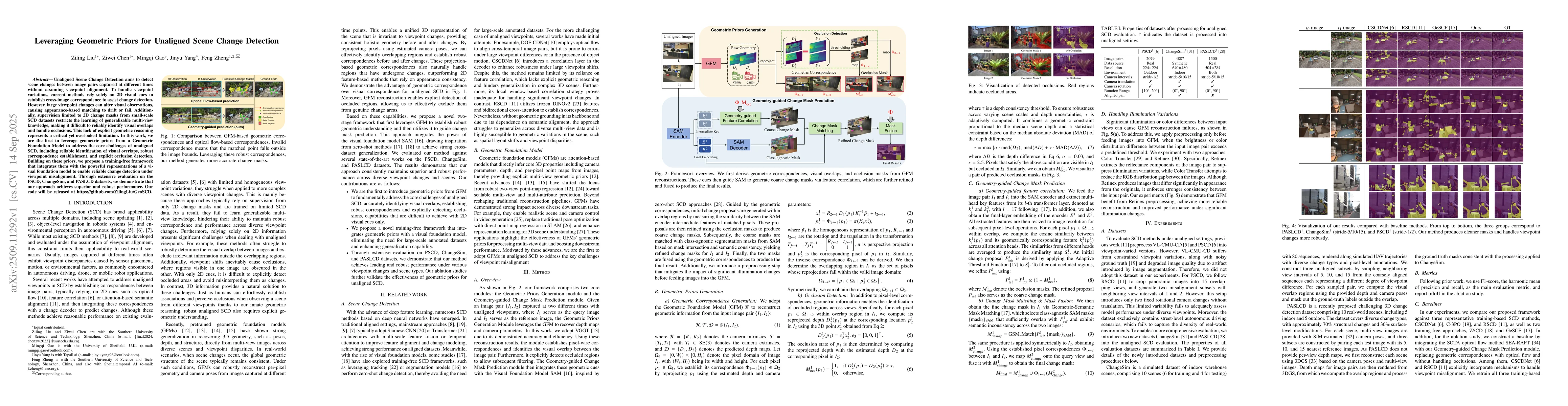 Thumbnail for Leveraging Geometric Priors for Unaligned Scene Change Detection