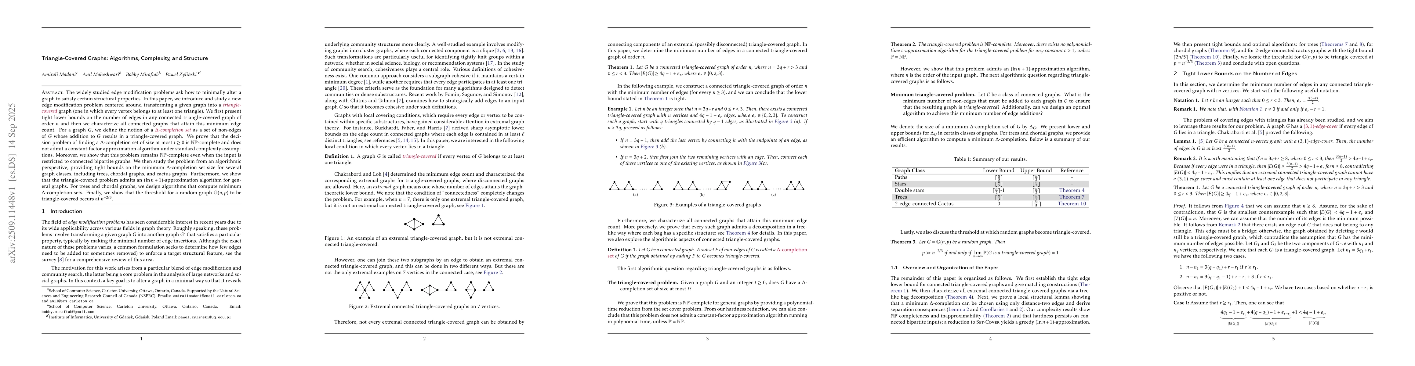 Thumbnail for Triangle-Covered Graphs: Algorithms, Complexity, and Structure